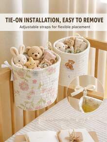 1pc Baby Playpen Storage Hanging Basket, For Girls Nursery Room Decoration - Multicolor - View 6