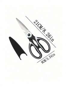1pc Stainless Steel Kitchen Bone Clipper, Multifunctional Food Clipper, Can Be Used To Cut Vegetables, Clip Walnuts, Bottle Opener, Equipped With Protective Cover, A Good Kitchen Assistant - Multicolor - View 2