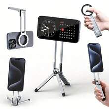Soporte magnético plegable giratorio de 360° para teléfono, adecuado para teléfonos y Android, navegación, transmisión en vivo, viajes - Multicolor - Ver 13