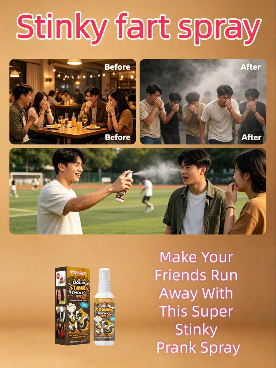 Stink Spray Funny Prank Interactive Gadget Atmosphere Maker Humorous Gag Spray