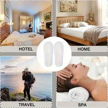 Disposable Slippers 5/10/20 Pairs Closed-Toe Bathroom Slippers Suitable For Home, Guests, Hotel Wear, Affordable Price SP - A - View 2