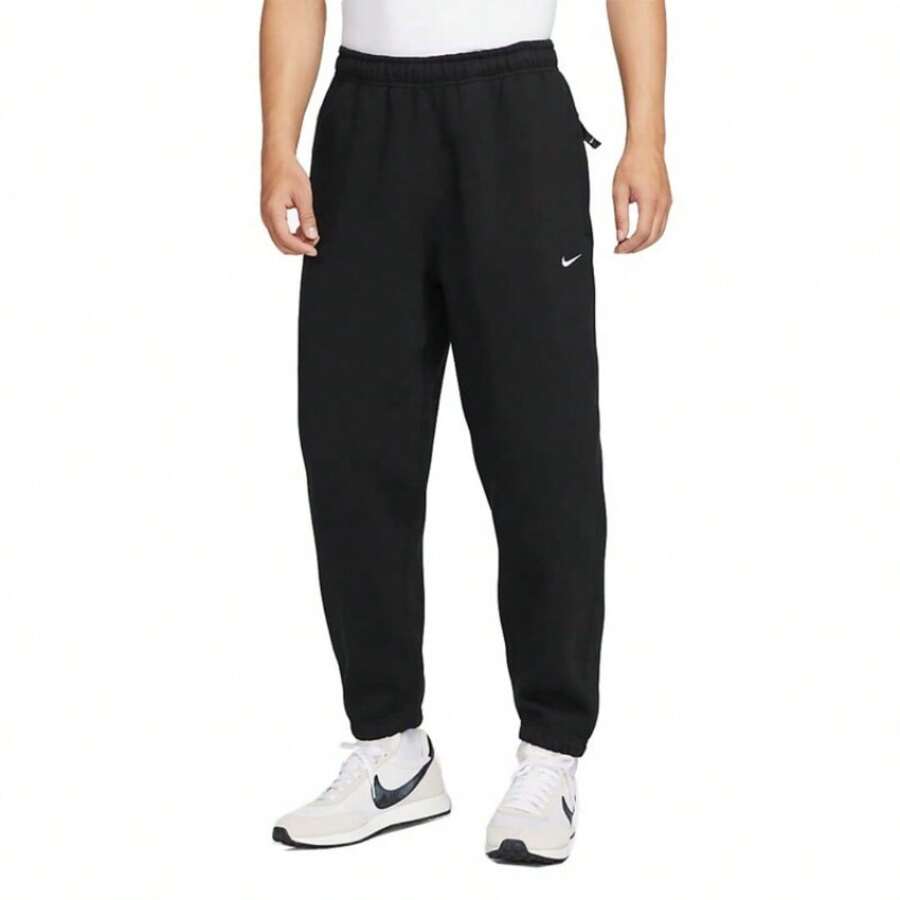 Nike New Men's Versatile Casual Tapered Lightweight Soft Knit Sports Pants DX1365-010 - Black - View 1