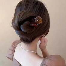1pc Women's Hair Claw Clip,For High Ponytail And Bun Style,With Butterfly And Rhinestone Decoration,Birthday & Valentine's Day Gif - Wheat Ear Hair Clip - View 9