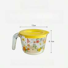 1pc Heat-Resistant Glass Measuring Cup With Scale For Baking, Microwave , Breakfast Milk Cup For Home Use - Multicolor - View 5