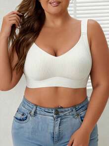 2pcs EssElegance Wireless Push-Up Seamless Everyday Bra, Ultra Soft Breathable Fabric, Suitable For Daily Wear - Multicolor - View 4