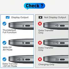 2-In-1 USB-C To 4K HDTV 1080p VGA Adapter Type-C Hub Video Cable Docking Station, Compatible With Laptop, Phone, Tablet, Projector, Supports Multi-Screen Sharing - View 6