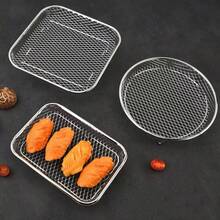304 Stainless Steel Air Fryer Rack Multi-Layer Mesh Baking Tray Stackable, Round, Square, Rectangular Air Fryer Accessories, Oven Cooking Cooling Rack, Outdoor Charcoal Grill Roasting Fries, Chicken Wings And More - View 3