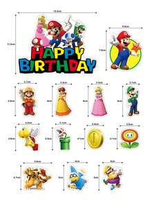 23pcs Birthday Party Decoration Set, Main Party Decoration Supplies, DIY Birthday Decorations And Ornaments - Multicolor - View 2
