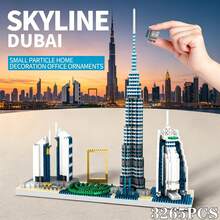 Multiple World Landmark Building Model Assembly Building Block Toy Sets, Sydney Opera House, Dubai Skyline, Leaning Tower Of Pisa Miniature Building Blocks Fun Assembly Display, Suitable For Desktop Decoration/Gifts 1400pcs/5896pcs/3265pcs/5000pcs/2000pcs - Multicolor - View 8