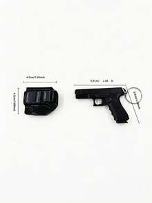 Abnehmbarer Mini-Schlüsselanhänger in Pistolenform, geeignet für Outdoor-Aktivitäten, kann als multifunktionaler Anhänger für Rucksäcke, Autos und andere Gegenstände verwendet werden, kreativ und neuartig, geeignet als Feiertags-/Geburtstagsgeschenk - Verschiedenfarbig - Übersicht 7