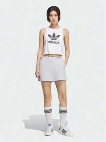 Adidas Originals Women's W SKIRT Knit Mini Skirt KG8476 - Grey - View 6