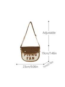 PIENG FAN Vintage Canvas Crossbody Bag, Men's Shoulder Bag, Adjustable Strap, Multi-Pocket Large Capacity Commuter Bag, Lightweight Messenger Sling - Multicolor - View 11