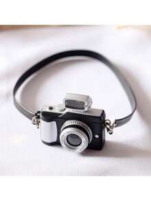 Retro Camera Set Mini SLR Camera Model With Working Flash Light, Sound Effect Keychain, Home Decor, Photography Hobby Collection, Nostalgic Display Item, Digital Camera, Vintage Camera, Youth Micro Creative Toy, Doll House Desktop Decor, Micro Toy Creative - Multicolor - View 9