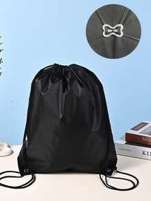 Lightweight Drawstring Bag - Durable, Compact And Washable Neutral Backpack, Perfect For Outdoor Sports, Camping, Hiking, And A Great Choice For American Football Fans! Drawstring Bag, Thickened Waterproof Solid Color Backpack - Multicolor - View 17
