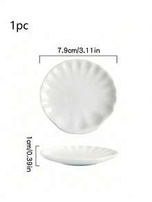 2/1pc Asymmetric Cloud-Shaped Ceramic Tray, Nordic Style Jewelry Storage Tray, Decorative Plate For Jewelry Collection, Jewelry Display Tray, Gift For Woman, Home Decoration, Bedroom Decoration Small Ceramic Item Tray - Multicolor 2 - View 13