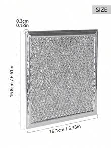 2 Pieces Microwave Grease Filter Replacement For GE WB02X11534 Washable Aluminum Mesh With Long Side Pull Tab - Silver - View 11