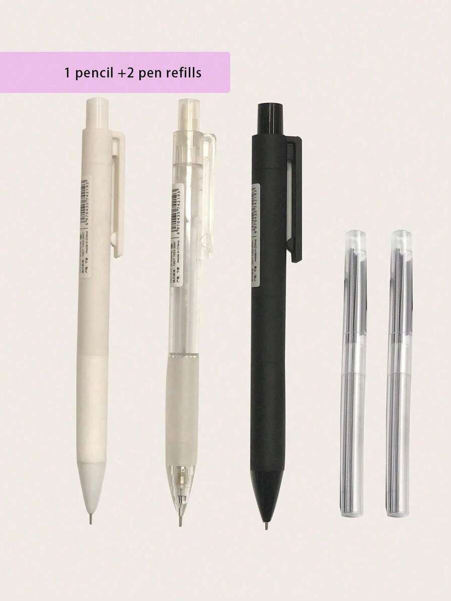 colnk Middle Eastern Style 0.5mm Mechanical Pencil Set For Students, Sketching And Office Use, Minimalist Design - Mechanical Pencil - View 1