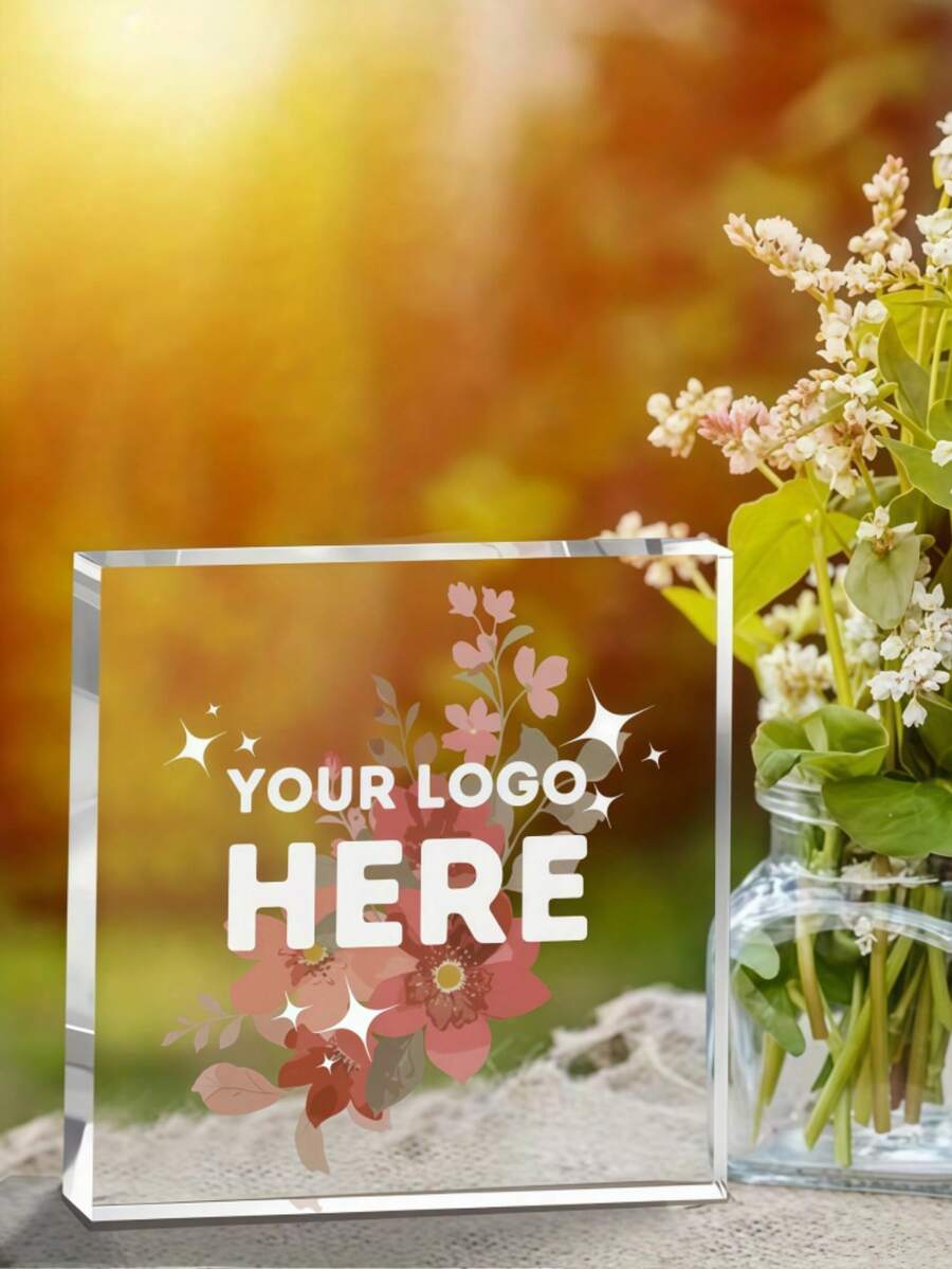 Customized Acrylic Plaque, Personalized Your Logo Acrylic Plaque, Business Logo, Customize Your Picture, Custom Logo Plaque Gift, Suitable For Desk Decoration - Multicolor - View 1