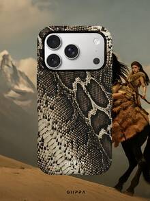 GIIPPA 1 قطعة غطاء هاتف بتصميم نمط الثعبان البني، متوافق مع هاتف 17 برو ماكس، 16 برو ماكس، 15 برو ماكس، 14 برو ماكس، غطاء هاتف بأسلوب كوري راقي وعصري وممتع، متوافق مع 11/12/13/14/15/16 برو ماكس بلس، تصميم أنيق مناسب للرجال والنساء، هدية مثالية للصديقة في عيد الميلاد وعيد الحب وعيد الفصح وموسم الزفاف وعيد الميلاد! - متعدد الألوان - مشاهدة 7