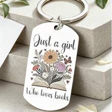 Exclusive Gift For Book Lovers, A Book-Loving Girl Keychain Gift For Bookworms, Thoughtful Birthday And Christmas Gift For Bookworms And Parents - Book Lovers' Gifts - View 4