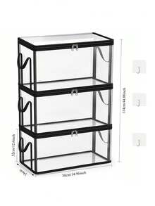Transparent PVC Clothing Storage Box With Reinforced Zipper And Side Handles, Stackable Wardrobe Storage Container, Foldable Wardrobe Storage Box For Storing Clothes, Towels, Books, Bedroom, Dorm, Apartment, Home Organization Back To School And Daily Home Storage Solution, Zipper Wardrobe Clothing Storage Box, Foldable Wardrobe Storage Organizer For Bedroom Dorm Apartment, Perfect Back To School And Home Gift - Multicolor - View 11