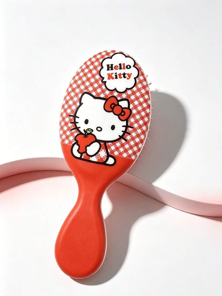 SANRIO 1件迷你氣墊卡通印花梳子，可愛印花梳，適合任何髮質，便攜輕巧的旅行氣墊梳 - 彩色 - 查看 14