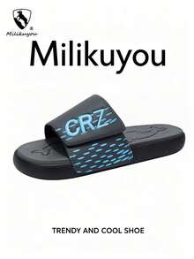Milikuyou Spring/Summer New Men's Sports Slippers, Lightweight Comfortable Open-Toe Slides, Suitable For Beach, Pool And Daily Wear, Size: 39-48 - Grey - View 18