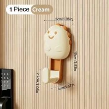 Cartoon Dinosaur Strong Adhesive Hook Damage-Wall Hanger For Bathroom Kitchen Bedroom Cute Storage Organizer Reusable Sticky Hooks Heavy Duty Stainless Steel Non-Marking Adhesive Wall Mount Holder - View 8
