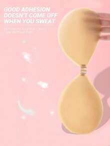 Bra Push-Up Tak Terlihat - Tanpa Tali, Model Leher Halter Transparan, Cocok untuk Gaun Tanpa Punggung dan Gaun Pengantin - Disarankan untuk Naik Satu Ukuran dari Ukuran Anda yang Biasa. - Beraneka warna - View 4