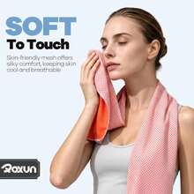 4 Pack Cooling Towels, 40''x12'' Soft Breathable Chilly Neck Ice Towel For Workout Running Golf - 4 Black - View 3