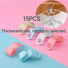 Small Hanger Suitable For Connecting Hooks Inside Wardrobe, Stackable Plastic Wardrobe Cap Rack, Thickened Plastic Connecting Hanger Clip, Suitable For Various Types Of Hangers. Used For Organizing And Connecting Hangers Inside Wardrobe, Stackable. Smooth Craftsmanship, Made Of New PP Material. Suitable For Holidays, Summer And Travel. - White - View 19