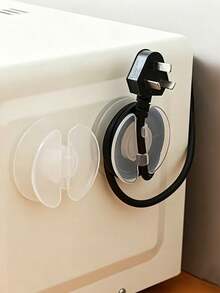 Cable Organizer - Power Cord Holder - Self-Adhesive Plug Cable Organizer - Charging Cable Storage And Winder, Practical Home Cable Management Tool, Multi-Function Hook, Desktop Storage - Multicolor - View 8