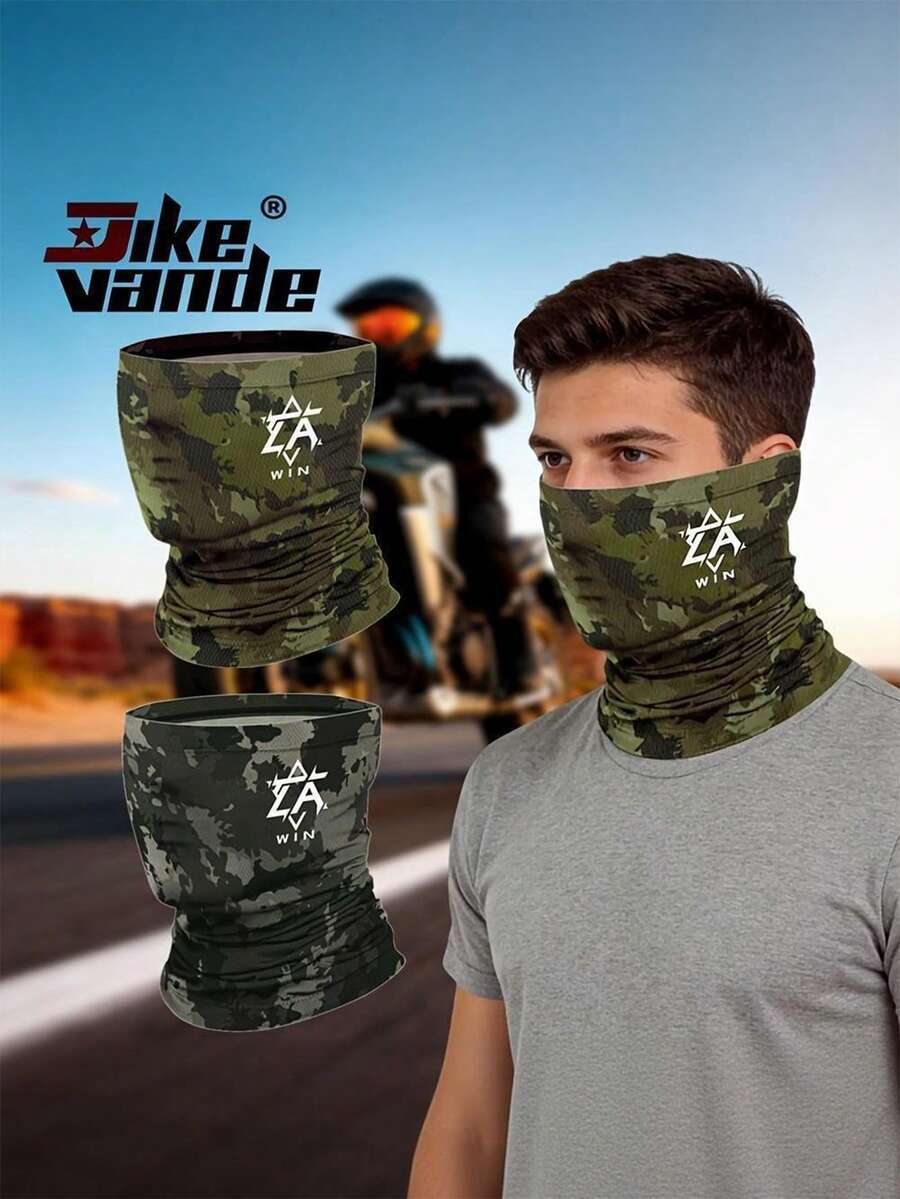 Babous Breathable Cycling Face Mask Unisex, LA Print Face Mask Comfortable And Fashionable, Unisex Balaclava Face Mask, Sun Protection Face Mask Scarf, Suitable For Outdoor Sports, Ball Games, Cycling, Fishing And More - Multicolor - View 1