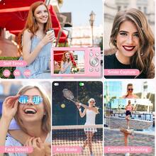 Nicamery 4K Full HD Vlogging Camera 48MP Digital Camera Auto Focus 16x Zoom Portable Photography Camera High Definition Video Recording Student Entry-Level Home Travel Vlog Camera Anti-Shake[Memory Card Not Included, Need To Purchase Separately] - Pink - View 3