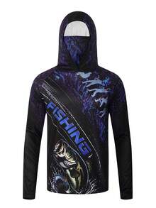 Summer Fishing Hoodies Men Jersey Camouflage Long Sleeve Fishing Shirt Quick Dry Uv Protection Sports Fall - Multicolor - View 3