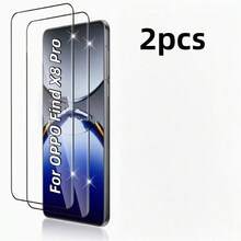 2pcs/Pack Tempered Glass Screen Protector For Reno 16/16 Pro/13/13F/14F/15/15F/15 Pro/15Pro Max/A6/A6 Pro/Find X8/X8 Pro/X9/X9 Pro/X9 Ultra, High Clarity, Full Coverage Screen Protection, Anti-Fingerprint, Anti-Drop, Anti-Scratch, Zero Bubble, Gift For Family And Friends, Phone Screen Protector, Phone Accessories, Easy Installation, Elegant Design - Clear - View 4