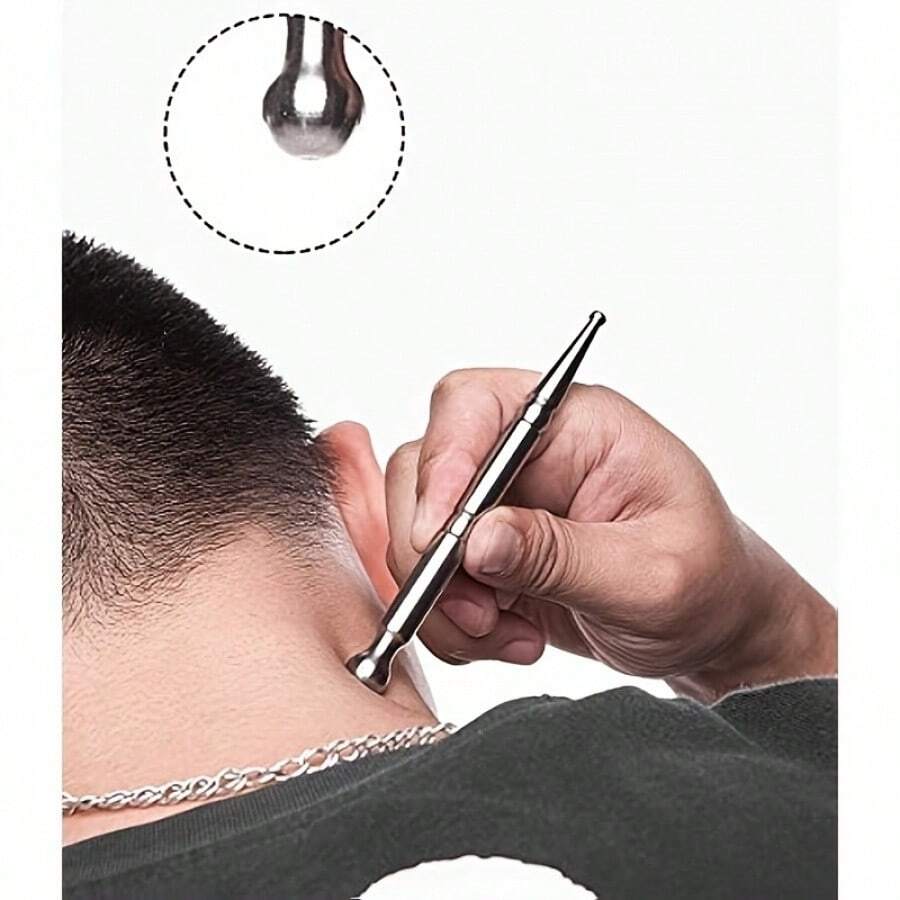 1/2pcs Stainless Steel Deep Tissue Massage Pen - Ergonomic Tool For Full Body Relaxation, Designed For Trigger Points And Muscle Tension, Easy-To-Use Manual Massager For Arms, Back, Neck And More, Precision Massage Tool - Multiple Styles - View 1