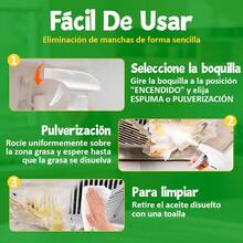 Desengrasante en spray de alta resistencia, limpiador multiusos para cocina y hogar, elimina grasa, suciedad y manchas difíciles en estufas, campanas extractoras, microondas y superficies - Líquido - Ver 6