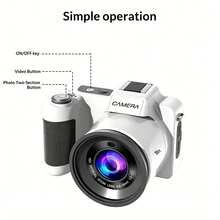 Beginner Digital Vlog Camera, 5K Ultra HD, 6400W Pixels With AF Autofocus, 16X Digital Zoom, Anti-Shake Function & Beauty Mode, 2.8-Inch Display Screen, Compatible With External Fill Light, 8 Adjustable Scene Modes For Photography & Video Recording - View 8