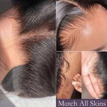 13x6 Invisible Lace Front Wig Mixed Hair 13x4 Natural Black Straight Hair HD Transparent Lace Front Wig Mixed Hair Pre-Plucked With Baby Hair 200% Density Ready To Wear 5x5 Glueless Wig Suitable For Women All Skin Tones Halloween Wig Natural Black - Natural & Black - View 38