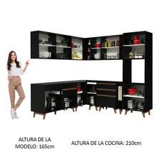 Madesa Reims 437cm Corner Complete Kitchen NN 01 - Black - View 5