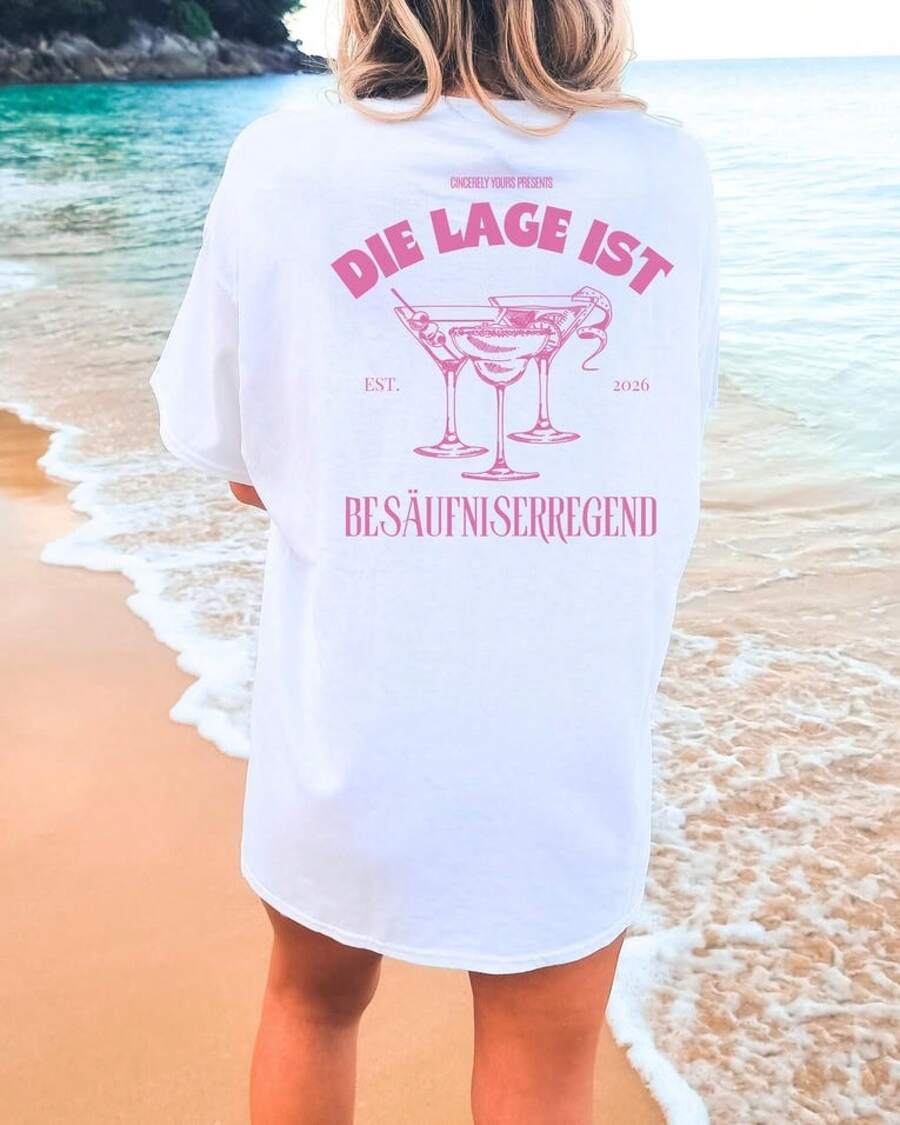 Summer Beach And Oversized Vacations - White - View 1