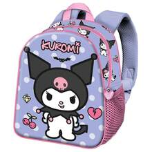 Hello Kitty Safta Rebel 3D 立體書包，尺寸 30x25x10 厘米，正面浮雕圖案，加厚肩帶，網狀側袋，頂部提手 - 選項 12 - 查看 2