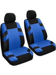Universal Car Seat Covers Full Set - Airbag Compatible Auto Seat Protectors For SUV, Sedan, Van - 9-Piece Set (2 Front Covers + Backrest Cover + Rear Bench Cover + 5 Headrest Covers) & 4-Piece Set (2 Front Covers + 2 Headrest Covers) - 款式A - 查看 24