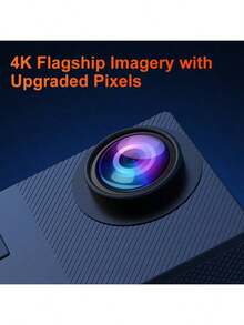 Reletech 4K 雙模式運動攝影機,4K Ultra HD/1080P 雙高清錄影,1050mAh 大容量電池,30米防水(含防水殼),戶外騎行、徒步、潛水錄影必備 - 查看 9