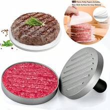 1pc Non-Stick Burger Press Mold | Beef, Cheese, Vegetable Burger Maker, Includes 100 Sheets Of Silicone Paper, Suitable For Grilling, Frying And Baking - Multicolor - View 2