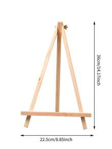 1pc Natural Wood Display Easel, Wooden Frame Drawing Board, Small Oil Painting Board, Desktop Oil Painting Easel, Student Professional Drawing Board Art Display Stand, Creative Desktop Support - Wood Color - View 14