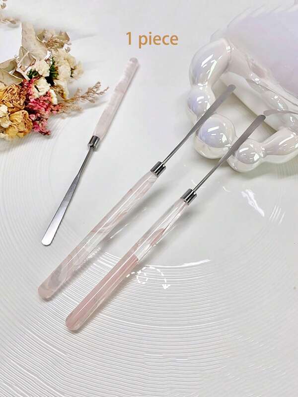 1pc Dreamy Smoke Nail Art Mixing Rod Stainless Steel Stirring Stick Nail Painting Color Mixing Pen Nail Art Tool