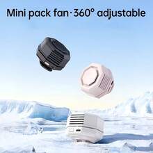 Mini Ice Clip Fan - Portable Bladeless Electric Fan, Lightweight Neck Fan With 3-Speed Wind Adjustment, Hands-Free Neck Fan, 360° Surround Wind, Quiet Operation, Rotating Design, Maximum Comfort, Ideal Choice For Summer Outdoor Use Portable Fan - Clip-on Style - View 3