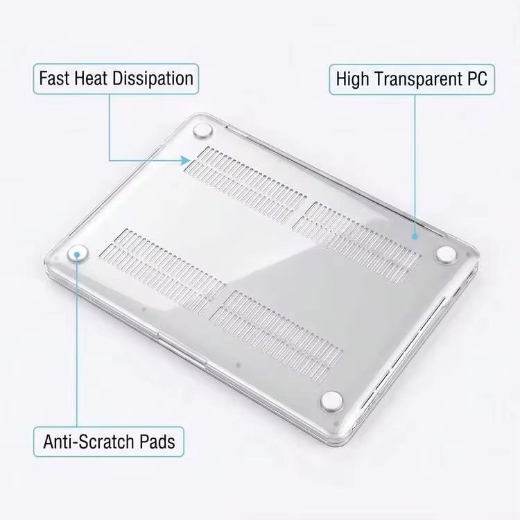 1-Piece Clear Full Coverage Hard PC Protective Case Compatible For MacBook/Matebook, Crystal Transparent Anti-Scratch Anti-Bump Slim Laptop Shell Compatible With 13 Neo/13.3 Air/13.3 Pro/13.6Air/14.2 Pro/15Air/16.2Pro/D16/14 Ultra - View 4